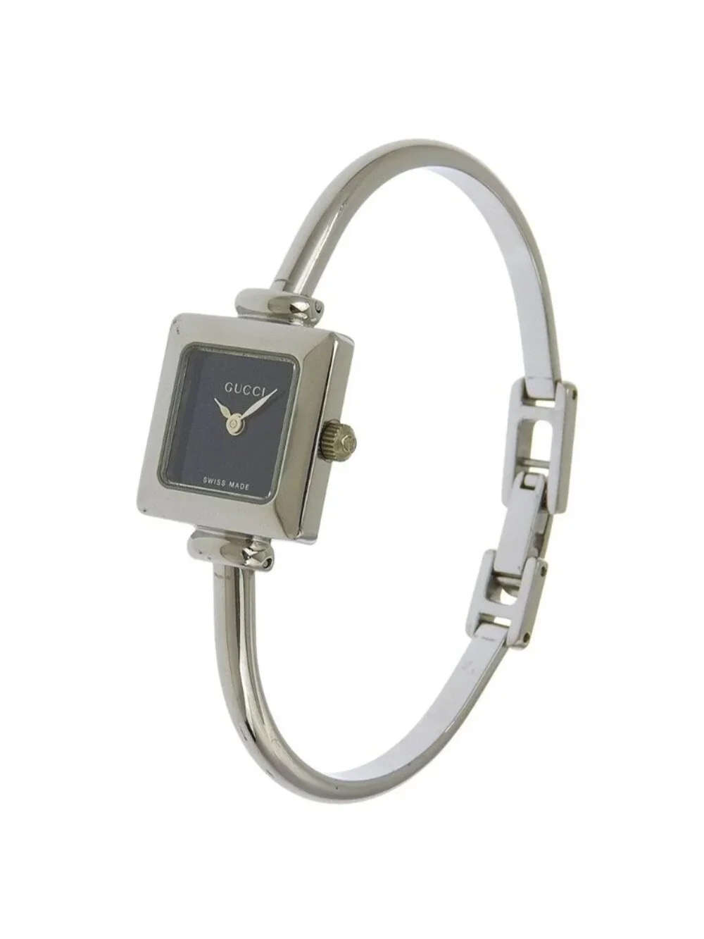 Gucci Stainless Steel Quartz Analog Display Black Dial Watch - Picture 2 of 8